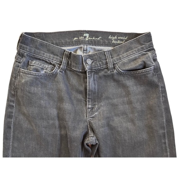 7 For All Mankind High Waist Bootcut Jeans w/ sparkling at back pockets  Size 28 - Picture 2 of 8